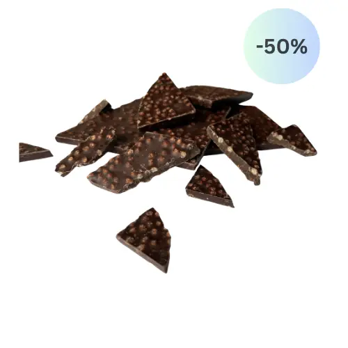 Dunkle Bruch-Schokolade mit Quinoapuffs 1kg 