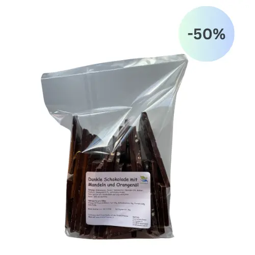 Dunkle Bruch-Schokolade Mandel-Orange 1kg