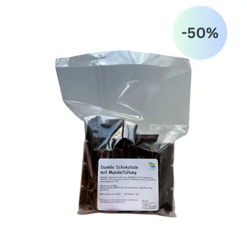 Dunkle Bruch-Schokolade Mandelfüllung 1kg
