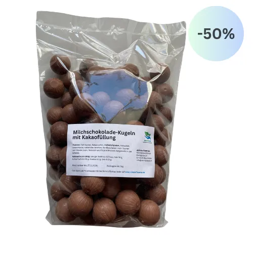 Milk Choclate balls with cocoa filling 1kg