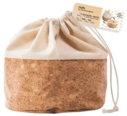 Brotbeutel Baumwolle - Kork